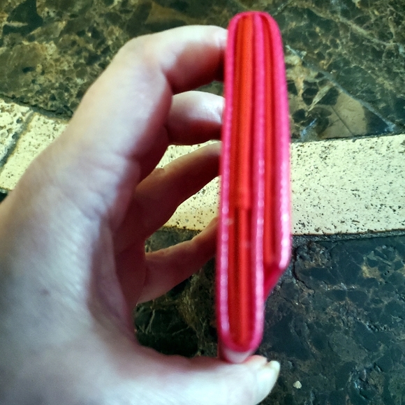 Christian Dior Pink & red Pocket Mirror With card Holder - Picture 8 of 8